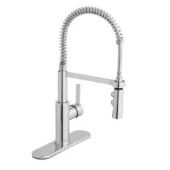 Statham Single-Handle Coil Spring Neck Kitchen Faucet With TurboSpray And FastMount In Stainless Steel 18 Statham Single-Handle Coil Spring Neck Kitchen Faucet With TurboSpray And FastMount In Stainless Steel -Master Locks Shop 6a2a007dbb24cd70f011b5b99725da46 1800x1800