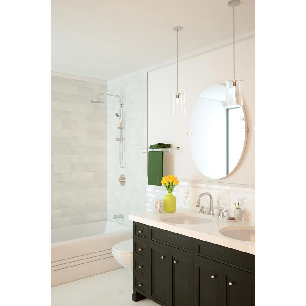 1-spray 5.59 In. Dual Shower Head And Handheld Shower Head In Chrome 4 1-spray 5.59 In. Dual Shower Head And Handheld Shower Head In Chrome - Image 2