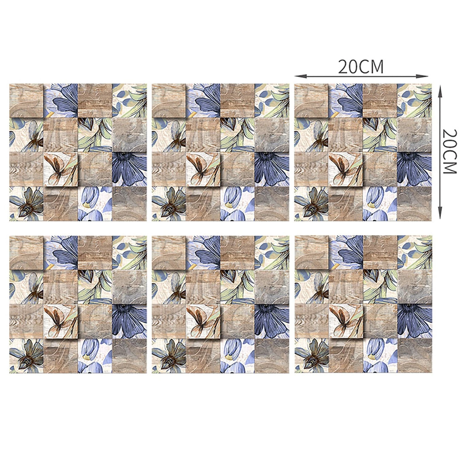 6-60pcs Peel And Stick Tile Backsplash Self-Adhesive Decorative Waist Line Mosaic Tiles For Kitchen And Bathroom 5 6-60pcs Peel And Stick Tile Backsplash Self-Adhesive Decorative Waist Line Mosaic Tiles For Kitchen And Bathroom - Image 3