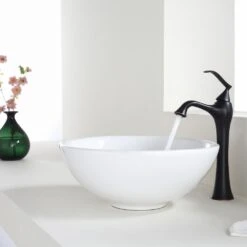 KRAUS Soft Round Ceramic Vessel Bathroom Sink In White -Master Locks Shop 6b3ca4e6a31f6242bea81a812a2f103c 1800x1800