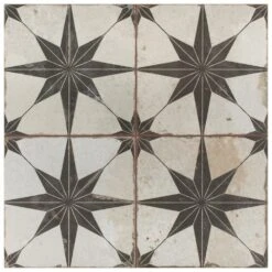 Merola Tile Kings Star Nero 17-5/8"x17-5/8" Ceramic F/W Tile -Master Locks Shop 6b6b0442afd932ef2e0a2f5a4267bf54 1800x1800