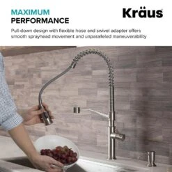 Sellette Single-Handle Pull-Down Sprayer Kitchen Faucet With Dual Function Sprayhead In Oil Rubbed Bronze -Master Locks Shop 6c24872ce3c08e7412806c86817b6791 1800x1800
