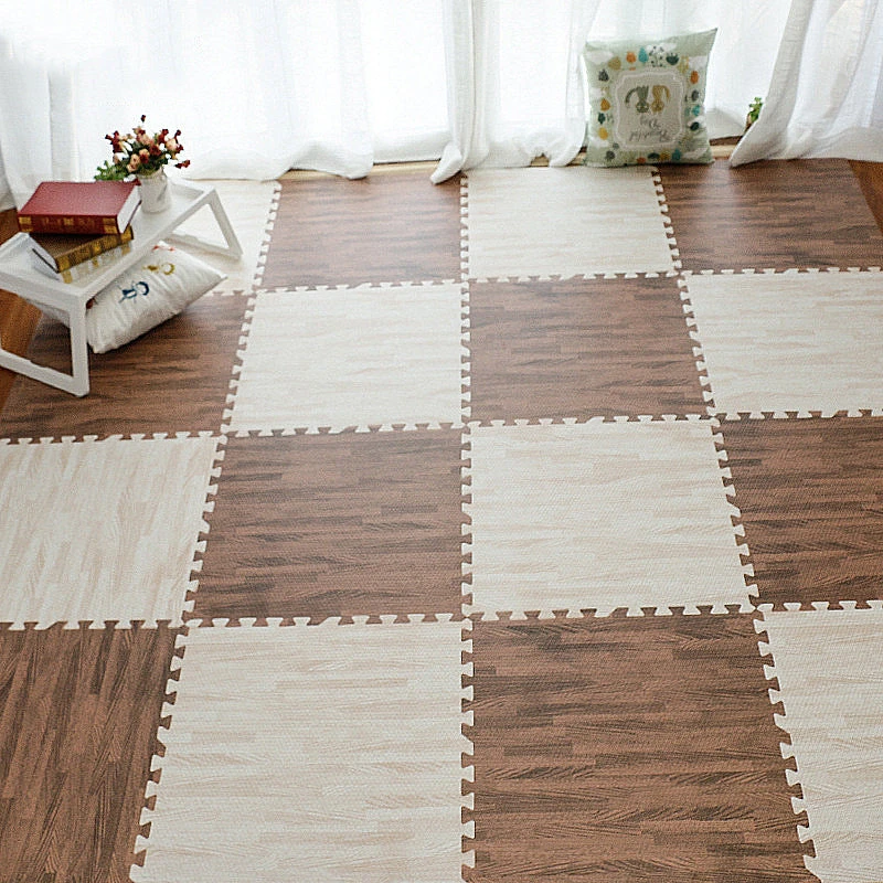 Jeobest Foam Floor Play Mat - Foam Mat Floor Tile - Playmat Foam Interlocking Puzzle Floor Mat - 6PCS Wood Soft EVA Foam Play Mat Kids Puzzle Floor Foam Mat (brown Wood Grain) 11.8 X 11.8 Inch) MZ 7 Jeobest Foam Floor Play Mat - Foam Mat Floor Tile - Playmat Foam Interlocking Puzzle Floor Mat - 6PCS Wood Soft EVA Foam Play Mat Kids Puzzle Floor Foam Mat (brown Wood Grain) 11.8 X 11.8 Inch) MZ - Image 5