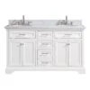 Windlowe 61 In. W X 22 In. D X 35 In. H Bath Vanity In White With Carrera Marble Vanity Top In White With White Sink 2 Windlowe 61 In. W X 22 In. D X 35 In. H Bath Vanity In White With Carrera Marble Vanity Top In White With White Sink -Master Locks Shop 6f6e1573597966ee9bb77ae1b563e93f 1800x1800