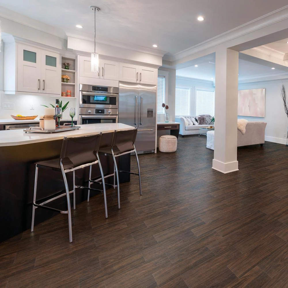 Florida Tile Home Collection Burlington Walnut 6 In. X 24 In. Porcelain Floor And Wall Tile (448 Sq. Ft./ Pallet) 4 Florida Tile Home Collection Burlington Walnut 6 In. X 24 In. Porcelain Floor And Wall Tile (448 Sq. Ft./ Pallet) - Image 2
