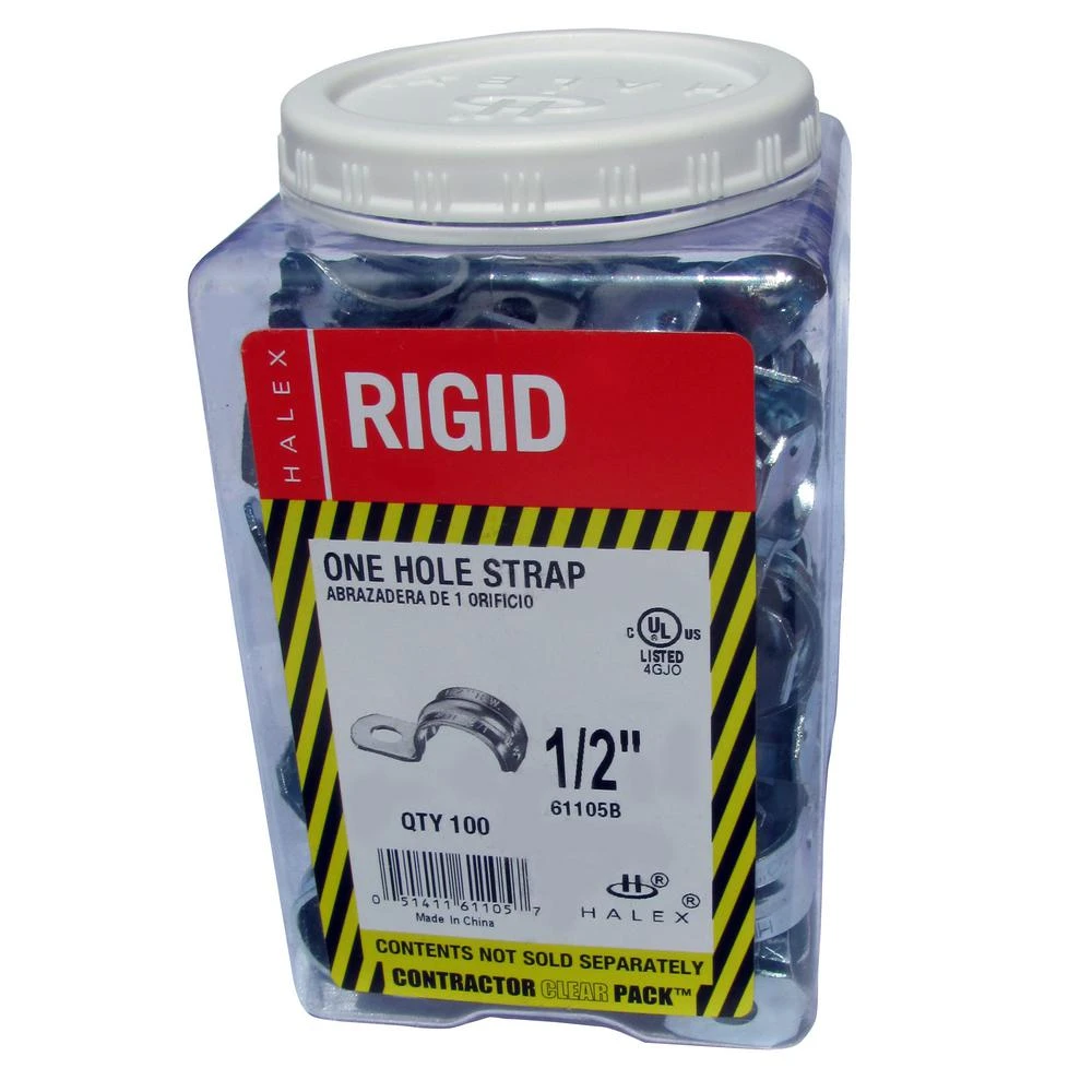 1/2 In. Rigid 1-Hole Conduit Straps (100-Pack) 7 1/2 In. Rigid 1-Hole Conduit Straps (100-Pack) - Image 5