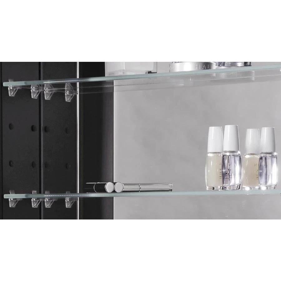 Robern PL Series 19.25-in X 39.38-in Rectangle Surface Mirrored Medicine Cabinet With Outlet 7 Robern PL Series 19.25-in X 39.38-in Rectangle Surface Mirrored Medicine Cabinet With Outlet - Image 5