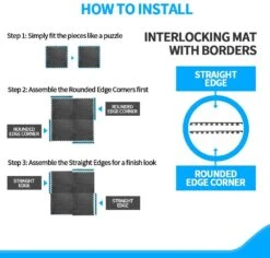 Innhom 12 Tiles Gym Mat Exercise Mats Puzzle Foam Mats Gym Flooring Mat Interlocking Foam Mats With EVA Foam Floor Tiles For Gym Equipment Workouts, Black -Master Locks Shop 72a393bb 947f 4696 81fd c77aa5d38059.2ec7e3a40f077da09ca5568d2d074230 1800x1800