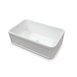 Bante Duo 31-in X 18.8-in White Single Bowl Undermount Apron Front/Farmhouse Residential Kitchen Sink
