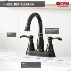 Porter 4 In. Centerset 2-Handle Bathroom Faucet In Oil Rubbed Bronze -Master Locks Shop 752e4759d5670dfe0c1207cecb6151ce 1800x1800