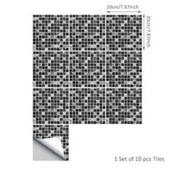 Goory 10Pcs Mosaic Pattern Waterproof Wall Tile Stickers Peel And Stick Tile Kitchen Backsplash Wallpaper Sticker 15x15cm/20x20cm -Master Locks Shop 75771b68 3c58 4845 8cc1 7899fe76d924 1.496bf68e05e325aae7e2b56f9ac041e2 eff8be4b 3707 403a 928c 40fa6bc3abc8 1800x1800