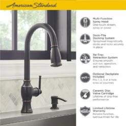 Marchand Single Handle Pull-Down Sprayer Kitchen Faucet In Legacy Bronze -Master Locks Shop 76836c3467be364a82782807b8bd95d0 1800x1800