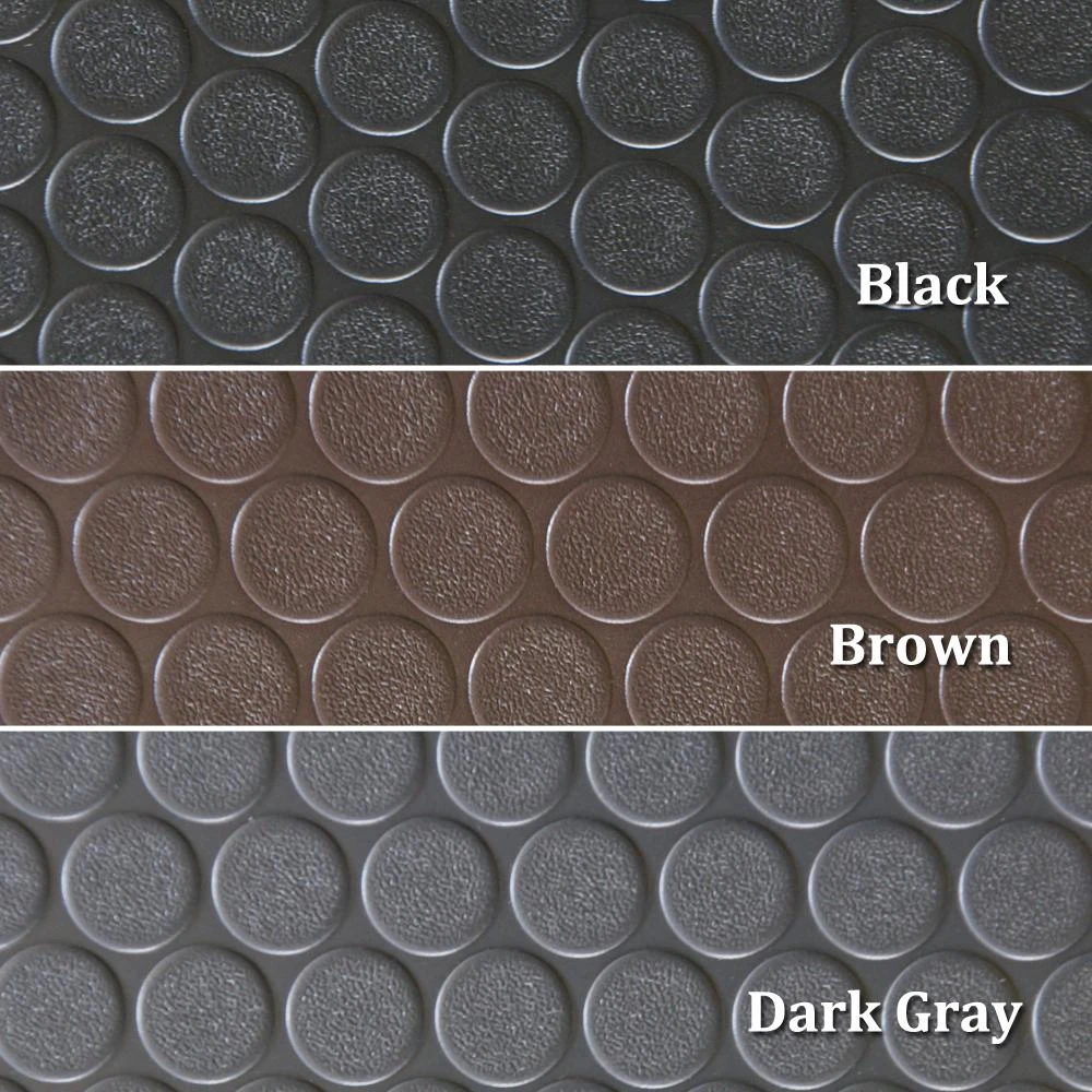 Rubber-Cal Coin Grip 4 Ft. X 4 Ft. Dark Grey Commercial Grade PVC Flooring 9 Rubber-Cal Coin Grip 4 Ft. X 4 Ft. Dark Grey Commercial Grade PVC Flooring - Image 7