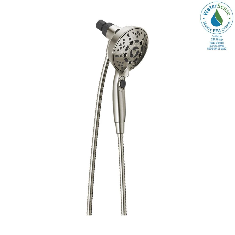 SureDock 7-Spray 5 In. Single Wall Mount Handheld H2Okinetic Shower Head In SpotShield Brushed Nickel 16 SureDock 7-Spray 5 In. Single Wall Mount Handheld H2Okinetic Shower Head In SpotShield Brushed Nickel - Image 14