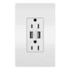 Legrand Radiant White 15-amp Decorator Tamper Resistant With Wall Plate Residential (2-Pack) Usb Outlet -Master Locks Shop 785007207460 1800x1800