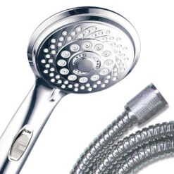 HotelSpa Hotel Spa Chrome 7-Spray Handheld Shower 2.5-GPM (9.5-LPM) -Master Locks Shop 786696014506 07893841 1800x1800