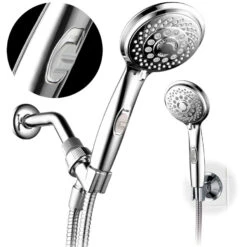 HotelSpa Hotel Spa Chrome 7-Spray Handheld Shower 2.5-GPM (9.5-LPM) -Master Locks Shop 786696014506 07893844 1800x1800