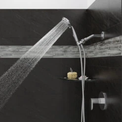 HotelSpa Hotel Spa Chrome 7-Spray Handheld Shower 2.5-GPM (9.5-LPM) -Master Locks Shop 786696014506 12237354 1800x1800