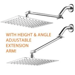 HotelSpa Hotel Spa Chrome 1-Spray Rain Shower Head 2.5-GPM (9.5-LPM) -Master Locks Shop 786696016821 07982644 1800x1800