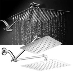 HotelSpa Hotel Spa Chrome 1-Spray Rain Shower Head 2.5-GPM (9.5-LPM) -Master Locks Shop 786696016821 07982647 1800x1800