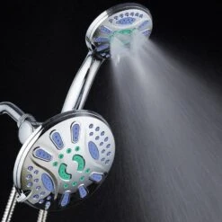 AquaStar Chrome 48-Spray Dual Shower Head 2.5-GPM (9.5-LPM) -Master Locks Shop 786696067502 11556009 1800x1800