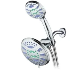 AquaStar Chrome 48-Spray Dual Shower Head 2.5-GPM (9.5-LPM) -Master Locks Shop 786696067502xl 1800x1800