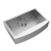 American Standard Suffolk 33-in X 22-in Stainless Steel Single Bowl Tall (8-in Or Larger) Undermount Apron Front/Farmhouse Residential Kitchen Sink With Drainboard -Master Locks Shop 791556108608 1800x1800