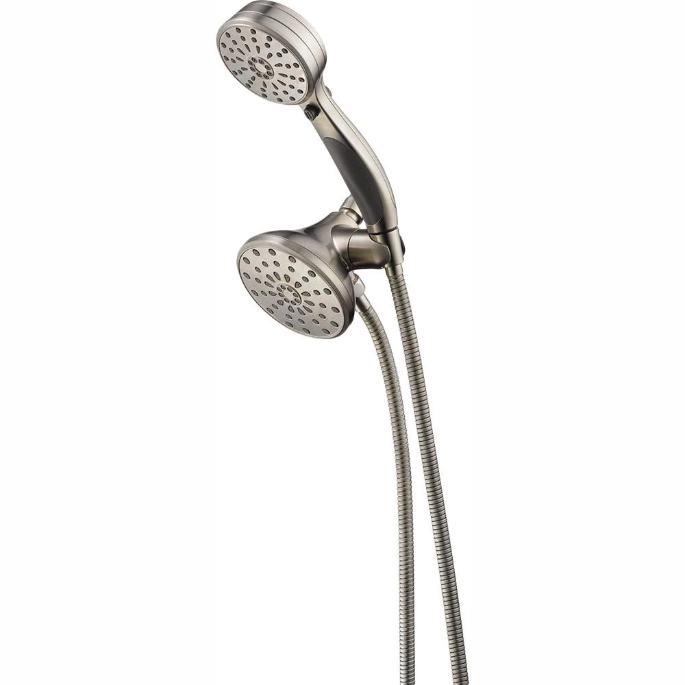 ActivTouch 9-Spray 3.7 In. Dual Wall Mount Fixed And Handheld Shower Head In Stainless 3 ActivTouch 9-Spray 3.7 In. Dual Wall Mount Fixed And Handheld Shower Head In Stainless