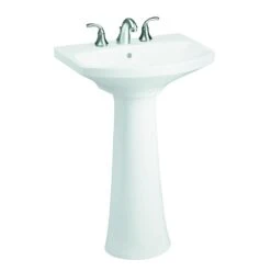 KOHLER Cimarron 8 In. Widespread Vitreous China Pedestal Combo Bathroom Sink In White With Overflow Drain -Master Locks Shop 7d09a7de361897928787d1ae66a94011 1800x1800