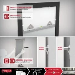 33 In. W X 47 In. H (L1) Framed Rectangular Deluxe Glass Bathroom Vanity Mirror In Matte Black 30 33 In. W X 47 In. H (L1) Framed Rectangular Deluxe Glass Bathroom Vanity Mirror In Matte Black -Master Locks Shop 7db41ca7cc1c1d2b9cc7b0bcd6e19f0b 3962c235 1704 458e 9a61 bfff0be742e7 1800x1800