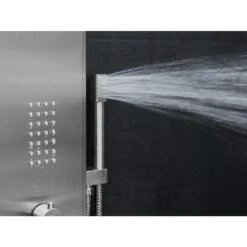 AKDY 58-in Stainless Steel 2-Spray Shower Panel System (Valve Included) -Master Locks Shop 810764023746 10486350 1800x1800