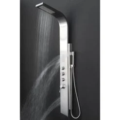 AKDY 58-in Stainless Steel 2-Spray Shower Panel System (Valve Included) -Master Locks Shop 810764023746xl 1800x1800