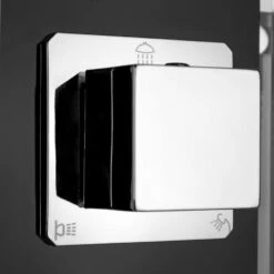 AKDY 35-in Black 2-Spray Shower Panel System -Master Locks Shop 810764025368 10485925 1800x1800
