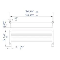 ALFI Brand Polished Chrome Wall Mount Towel Rack 9 ALFI Brand Polished Chrome Wall Mount Towel Rack -Master Locks Shop 811413025982 11157879 1800x1800