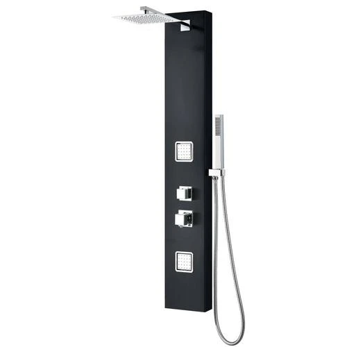 ALFI Brand Black 2-Spray Shower Panel System 7 ALFI Brand Black 2-Spray Shower Panel System - Image 5