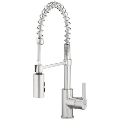 Delta Project Source Brushed Nickel 1-Handle Deck Mount Pull-Down Handle/Lever Commercial/Residential Kitchen Faucet (Deck Plate Included) 3 Delta Project Source Brushed Nickel 1-Handle Deck Mount Pull-Down Handle/Lever Commercial/Residential Kitchen Faucet (Deck Plate Included)