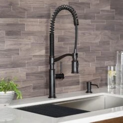 Sellette Single-Handle Pull-Down Sprayer Kitchen Faucet With Dual Function Sprayhead In Oil Rubbed Bronze -Master Locks Shop 82070612485e4c2167525ecd2a6fa24f 1800x1800