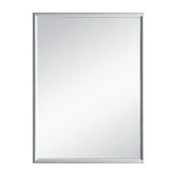 24.00 In. W X 32.00 In. H Framed Rectangular Bathroom Vanity Mirror In Dove Grey