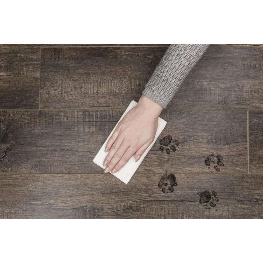 SMARTCORE Ultra 8-Piece 5.91-in X 48.03-in Savannah Oak Luxury Vinyl Plank Flooring 6 SMARTCORE Ultra 8-Piece 5.91-in X 48.03-in Savannah Oak Luxury Vinyl Plank Flooring - Image 4