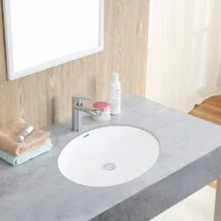 Boyel Living 17 In. X 14 In. Oval Undercounter Bathroom Ceramic Vanity Sink 1601W In White -Master Locks Shop 83e2e5c12f239667aec33bdb2de38eca 1800x1800