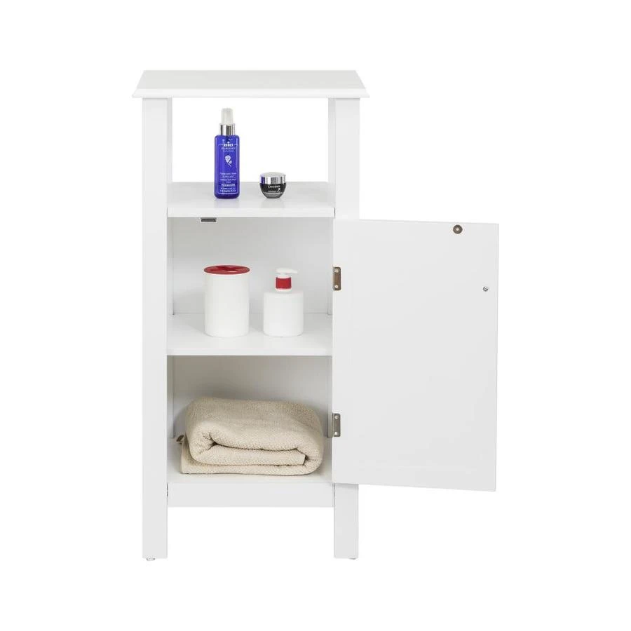 Elegant Home Fashions Sierra 13.5-in W X 32-in H X 11-in D White MDF Freestanding Linen Cabinet 3 Elegant Home Fashions Sierra 13.5-in W X 32-in H X 11-in D White MDF Freestanding Linen Cabinet
