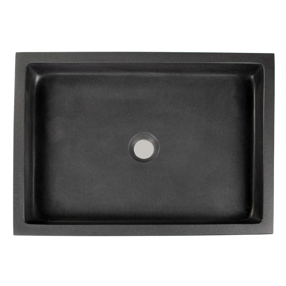 Eden Bath Rectangular Infinity Pool Sink In Lava Stone 8 Eden Bath Rectangular Infinity Pool Sink In Lava Stone - Image 6