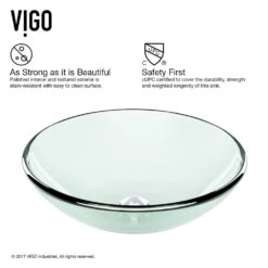 VIGO Glass Vessel Bathroom Sink In Clear Crystalline And Dior Vessel Faucet Set In Brushed Nickel -Master Locks Shop 87289641ecfe457f97635fbdcc9f73aa 857354bd 0207 40ae be95 72321ac4f1bf 1800x1800