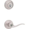 Kwikset Tustin Satin Nickel Smartkey Single-Cylinder Deadbolt Universal Keyed Entry Door Handle Combo Pack (1 Handle And 1 Deadbolt) 1 Kwikset Tustin Satin Nickel Smartkey Single-Cylinder Deadbolt Universal Keyed Entry Door Handle Combo Pack (1 Handle And 1 Deadbolt) -Master Locks Shop 883351049092 1800x1800