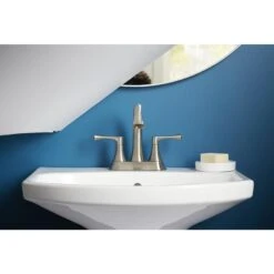 KOHLER Lilyfield Brushed Nickel 2-Handle 4-in Centerset WaterSense Bathroom Sink Faucet With Drain 27 KOHLER Lilyfield Brushed Nickel 2-Handle 4-in Centerset WaterSense Bathroom Sink Faucet With Drain -Master Locks Shop 885612574589 16342313 1800x1800
