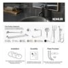 KOHLER Vibrant Polished Nickel Shower Arm Mount -Master Locks Shop 885612583604 16408759 1800x1800