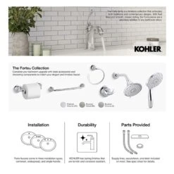 KOHLER Forte Vibrant Brushed Nickel 3-Spray Shower Head 1.75-GPM (6.6-LPM) 20 KOHLER Forte Vibrant Brushed Nickel 3-Spray Shower Head 1.75-GPM (6.6-LPM) -Master Locks Shop 885612703668 16503439 1800x1800