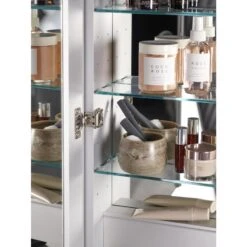 KOHLER Verdera 24-in X 30-in Rectangle Surface/Recessed Mirrored Medicine Cabinet With Outlet And Lights -Master Locks Shop 885612733610 10711639 1800x1800