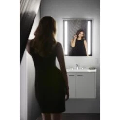 KOHLER Verdera 24-in X 30-in Rectangle Surface/Recessed Mirrored Medicine Cabinet With Outlet And Lights -Master Locks Shop 885612733610 10711647 1800x1800