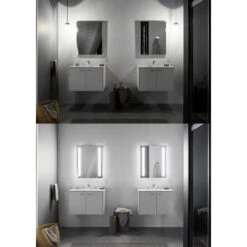 KOHLER Verdera 24-in X 30-in Rectangle Surface/Recessed Mirrored Medicine Cabinet With Outlet And Lights -Master Locks Shop 885612733610 15055433 1800x1800